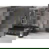 Mexen Velar L Sliding Shower Wall Walk-in 120 x 200 cm, Frosted 8 mm, Brushed Gold - 871-120-003-33-55