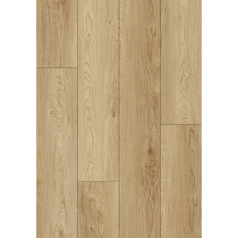Mexen Anniston vinyl panel sample 1240 x 182 mm SPC 6.5 mm, IXPE underlay 1.5 mm, 4 V-Groove, Oak - F1038-S