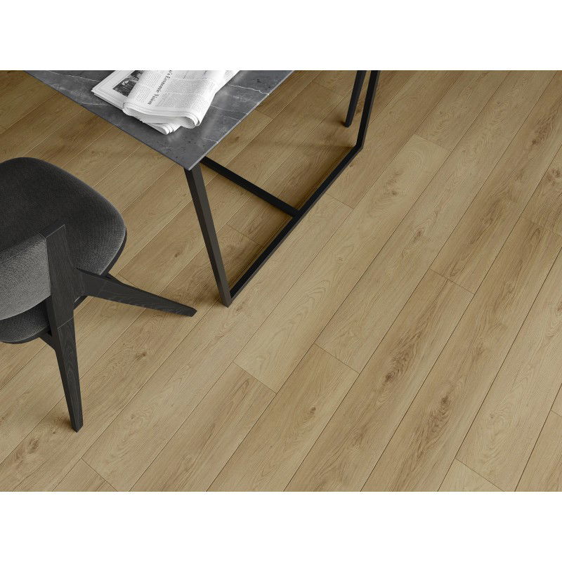 Mexen Anniston sample of SPC 6.5 mm vinyl panels, IXPE 1.5 mm underlay, 4 V-Groove, Oak - F1038-S