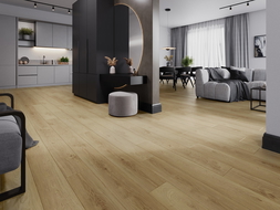 Mexen Anniston sample of SPC 6.5 mm vinyl panels, IXPE 1.5 mm underlay, 4 V-Groove, Oak - F1038-S