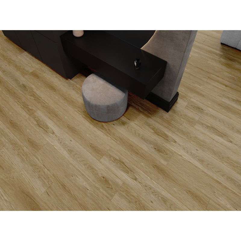 Mexen Manhattan vinyl panel sample 1240 x 182 mm SPC 6.5 mm, IXPE underlay 1.5 mm, 4 V-Groove, Oak - F1041-S