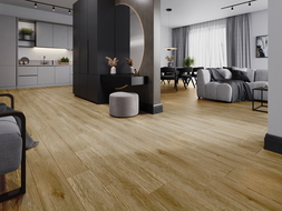 Mexen Manhattan vinyl panel sample 1240 x 182 mm SPC 6.5 mm, IXPE underlayment 1.5 mm, 4 V-Groove, Oak - F1041-S
