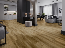 Mexen Amsterdam vinyl panel sample 1240 x 182 mm SPC 6.5 mm, IXPE underlay 1.5 mm, 4 V-Groove, Oak - F1042-S