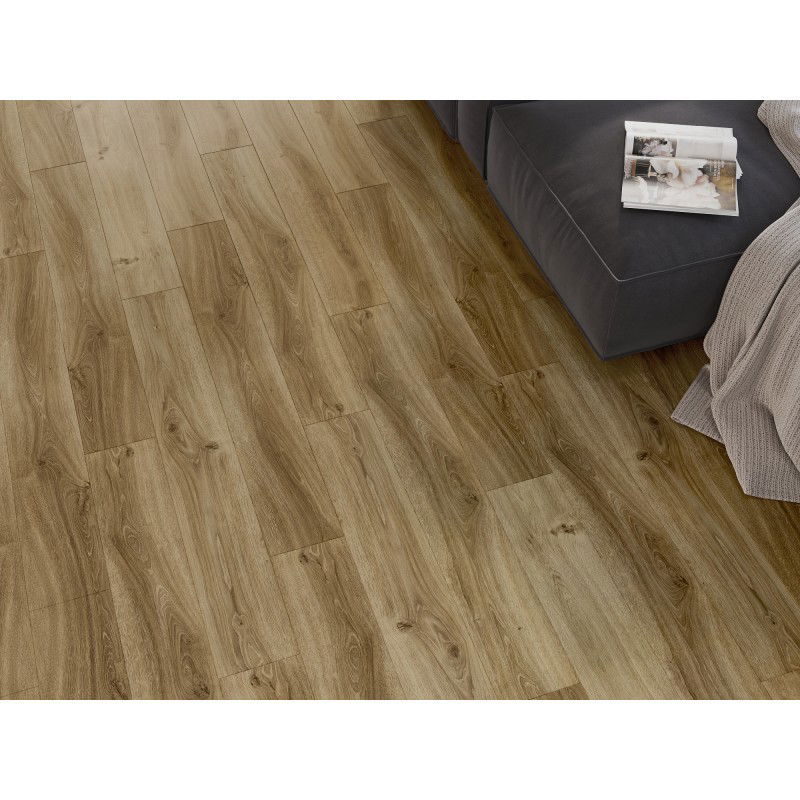 Mexen Amsterdam sample SPC vinyl panels 6.5 mm, IXPE underlay 1.5 mm, 4 V-Groove, Oak - F1042-S