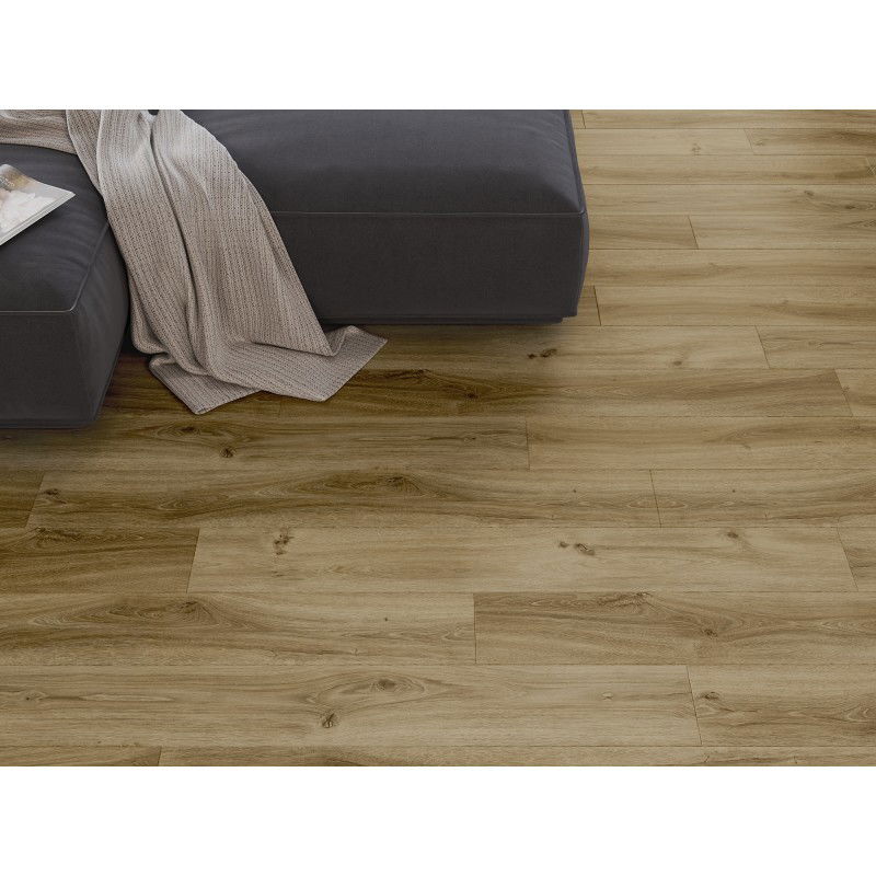 Mexen Amsterdam sample SPC vinyl panels 6.5 mm, IXPE underlay 1.5 mm, 4 V-Groove, Oak - F1042-S