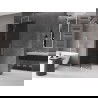 Mexen Velar L Walk-in Sliding Shower Wall 110 x 200 cm, Graphite 8 mm, Chrome - 871-110-003-43-01