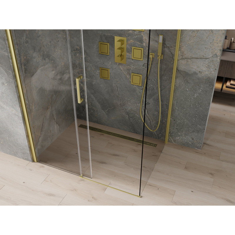Mexen Omega sliding shower enclosure 110 x 80 cm, transparent, gold - 825-110-080-50-00
