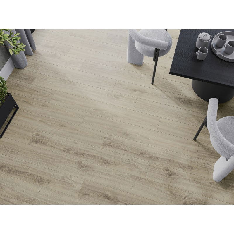 Mexen Madison sample of SPC vinyl panels 6.5 mm, IXPE underlay 1.5 mm, 4 V-Groove, Oak - F1045-S