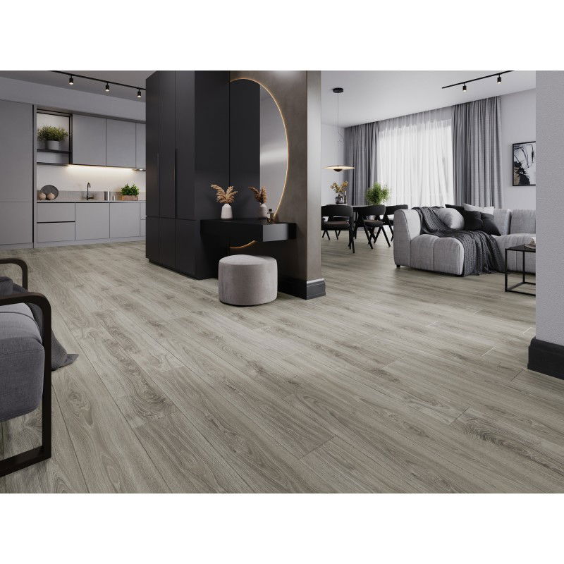 Mexen Silver Creek sample of vinyl panels 1240 x 182 mm SPC 6.5 mm, IXPE underlay 1.5 mm, 4 V-Groove, Oak - F1047-S