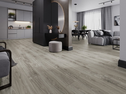 Mexen Silver Creek vinyl panel sample 1240 x 182 mm SPC 6.5 mm, IXPE underlayment 1.5 mm, 4 V-Groove, Oak - F1047-S