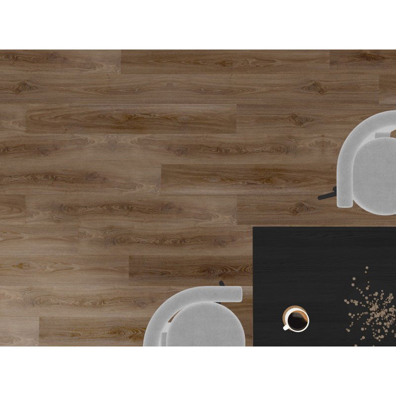 Mexen San Juan SPC Vinyl Panel Sample 6.5 mm, IXPE Underlay 1.5 mm, 4 V-Groove, Oak - F1049-S