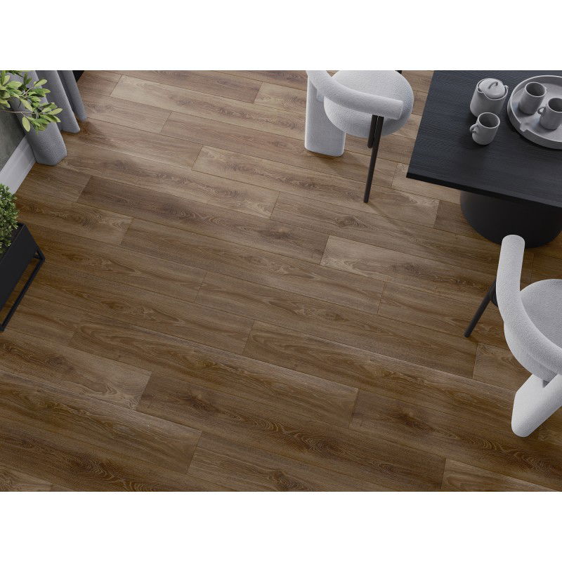 Mexen San Juan Vinyl Panel Sample 1240 x 182 mm SPC 6.5 mm, IXPE Underlay 1.5 mm, 4-Sided V-Groove, Oak - F1049-S