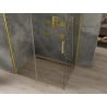 Mexen Omega extendable shower cubicle 120 x 90 cm, Transparent, Gold - 825-120-090-50-00