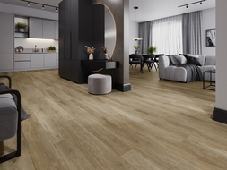 Mexen Clermont sample of SPC vinyl panels 6.5 mm, IXPE underlay 1.5 mm, 4 V-Groove, Oak - F1053-S