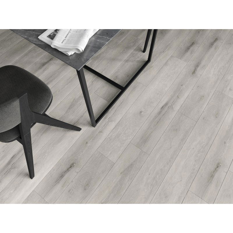 Mexen Boone SPC vinyl panel sample 6.5 mm, IXPE underlay 1.5 mm, 4 V-Groove, Oak - F1054-S