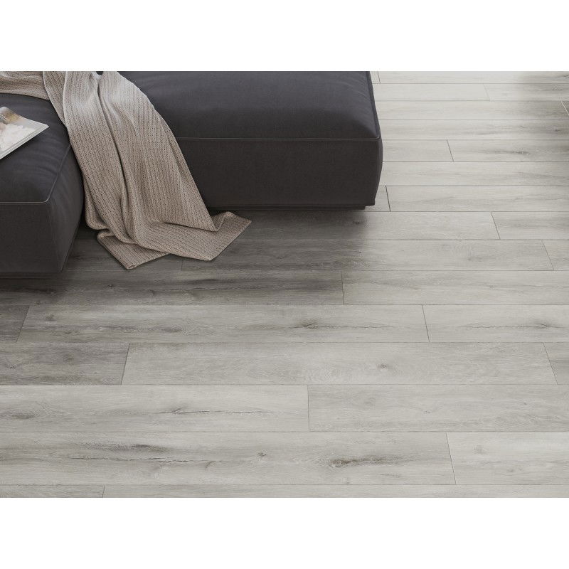 Mexen Boone SPC vinyl panel sample 6.5 mm, IXPE underlay 1.5 mm, 4 V-Groove, Oak - F1054-S