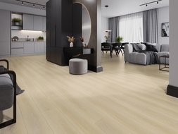 Mexen Charlotte vinyl panel sample 1240 x 182 mm SPC 6.5 mm, IXPE underlay 1.5 mm, 4 V-Groove, Oak - F1055-S