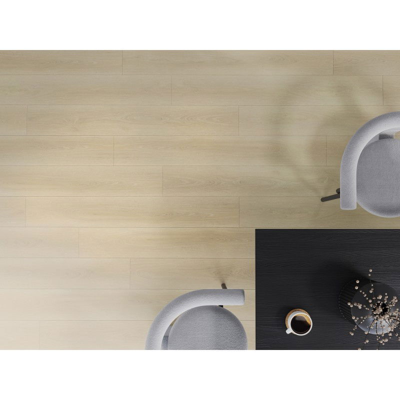 Mexen Charlotte SPC Vinyl Panel Sample 6.5 mm, IXPE Underlay 1.5 mm, 4 V-Grooves, Oak - F1055-S