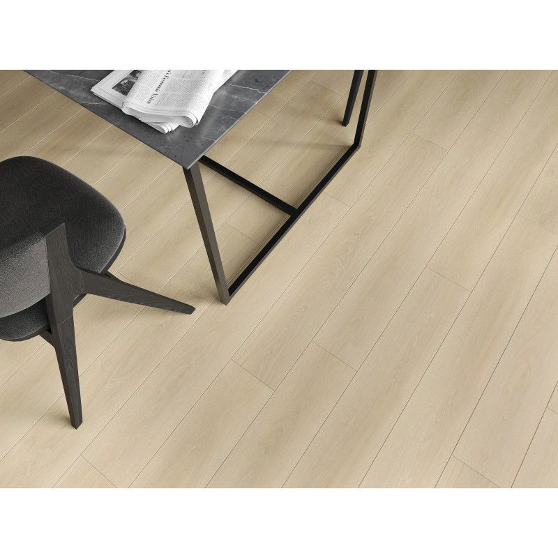 Mexen Charlotte SPC Vinyl Panel Sample 6.5 mm, IXPE Underlay 1.5 mm, 4 V-Grooves, Oak - F1055-S