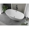 Mexen Eris freestanding bathtub 180 x 95 cm, white, black overflow - 53441809500-70