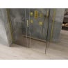 Mexen Omega extendable shower cubicle 130 x 70 cm, Transparent, Gold - 825-130-070-50-00