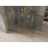 Mexen Omega extendable shower cubicle 130 x 70 cm, Transparent, Gold - 825-130-070-50-00