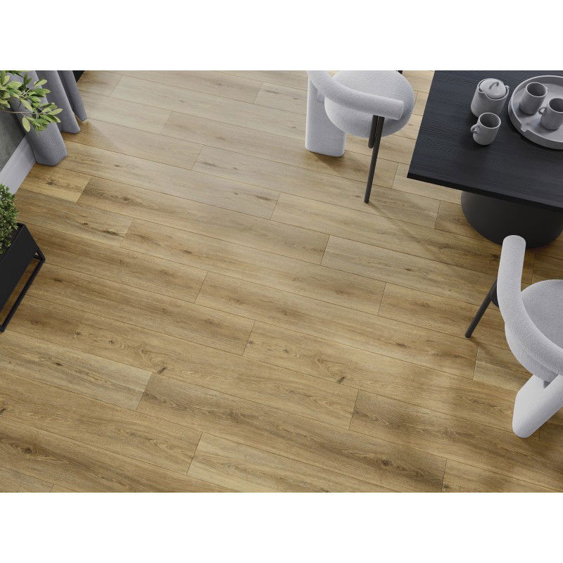 Mexen Sanford sample of SPC vinyl panels 6.5 mm, IXPE underlay 1.5 mm, 4 V-groove, Oak - F1059-S