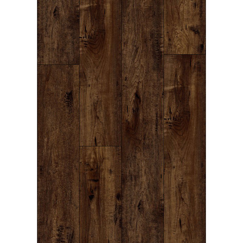 Mexen Boston sample of vinyl panels 1240 x 182 mm SPC 6.5 mm, IXPE underlay 1.5 mm, 4 V-Groove, Cherry - F1060-S