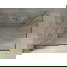 Mexen Omega extendable shower cubicle 140 x 100 cm, Transparent, Gold - 825-140-100-50-00
