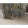 Mexen Omega sliding shower cabin 140 x 70 cm, transparent, gold - 825-140-070-50-00