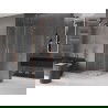 Mexen Velar L Duo sliding shower enclosure 90 x 90 cm, transparent, brushed copper - 871-090-090-02-03-65
