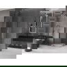 Mexen Velar L Duo sliding shower enclosure 100 x 100 cm, transparent, gun gray brushed - 871-100-100-02-03-66