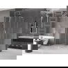 Mexen Velar L Duo sliding shower cabin 90 x 90 cm, transparent, brushed nickel - 871-090-090-02-03-97
