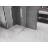 Mexen Velar L Duo sliding shower cabin 80 x 80 cm, frost, chrome - 871-080-080-02-33-01