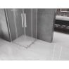 Mexen Velar L Duo sliding shower cabin 80 x 80 cm, frost, chrome - 871-080-080-02-33-01