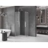 Mexen Velar L Duo sliding shower cabin 80 x 80 cm, frost, chrome - 871-080-080-02-33-01