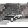 Mexen Velar L Duo sliding shower cabin 80 x 80 cm, frosted, white - 871-080-080-02-33-20
