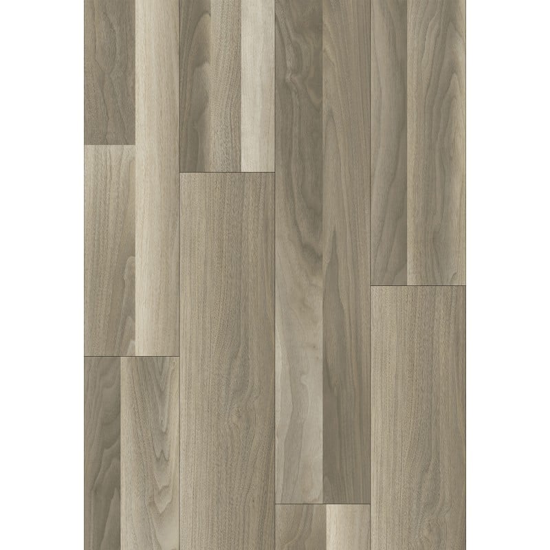 Mexen Newark vinyl panel sample 1240 x 182 mm SPC 6.5 mm, IXPE underlay 1.5 mm, 4 V-Groove, Walnut - F1086-S