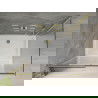Mexen Omega extendable shower cubicle 100 x 70 cm, Transparent, Gold + shower tray Flat - 825-100-070-50-00-4010
