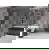 Mexen Velar L Duo Sliding Shower Enclosure 80 x 80 cm, Frost, Brushed Nickel - 871-080-080-02-33-97