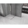 Mexen Velar L Duo sliding shower enclosure 100 x 100 cm, frost, brushed nickel - 871-100-100-02-33-97