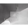Mexen Velar L Duo sliding shower enclosure 100 x 100 cm, frost, brushed nickel - 871-100-100-02-33-97