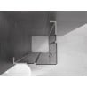 Mexen Velar L Duo sliding shower enclosure 100 x 100 cm, graphite, brushed nickel - 871-100-100-02-43-97