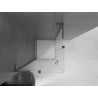 Mexen Velar L Duo sliding shower cabin 90 x 90 cm, frost, gun metal - 871-090-090-02-33-95