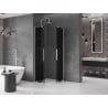 Mexen Velar L Duo sliding shower cabin 80 x 80 cm, graphite, chrome - 871-080-080-02-43-01