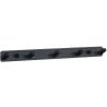 Mexen towel hook with five holders, black - 709175-70