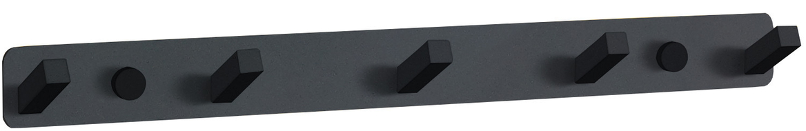 Mexen towel hook with five handles, Black - 709175-70