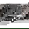 Mexen Velar L Duo sliding shower cabin 80 x 80 cm, graphite, white - 871-080-080-02-43-20