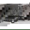 Mexen Velar L Duo Sliding Shower Cabin 100 x 100 cm, Graphite, Gold - 871-100-100-02-43-50