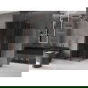 Mexen Velar L Duo Sliding Shower Enclosure 80 x 80 cm, Graphite, Rose Gold - 871-080-080-02-43-60